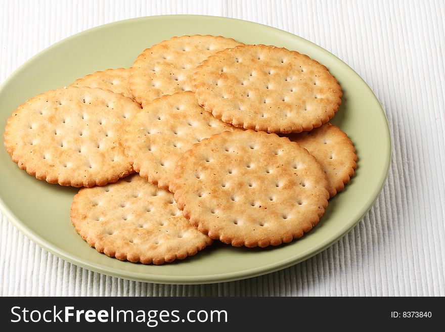 These are cookies in the plate. These are cookies in the plate