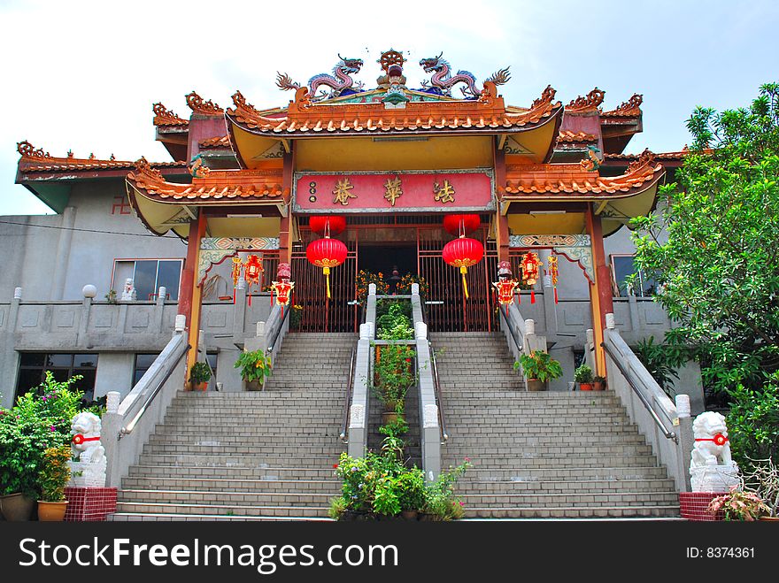 This is chinese temple called fatt wah in malaysia