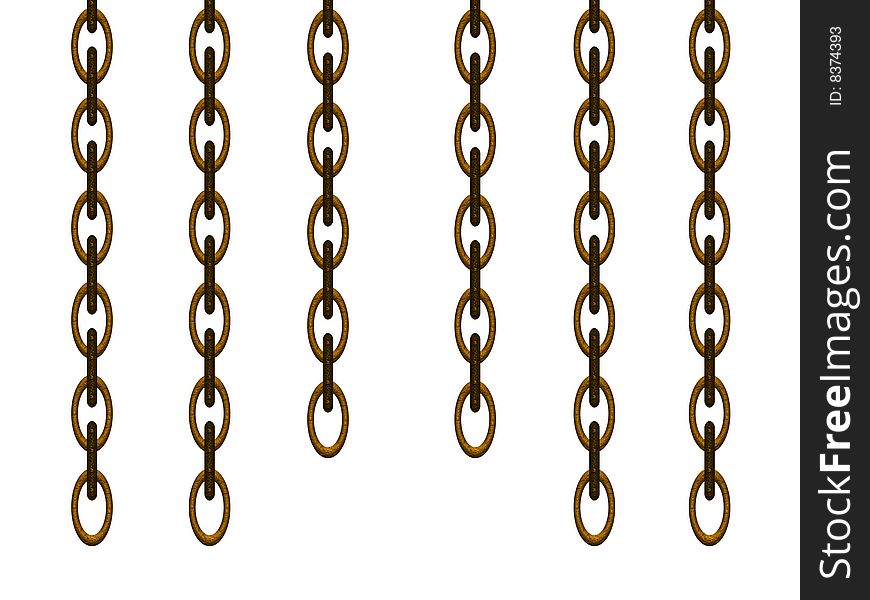 Chain with a gilt, for the decoration of image