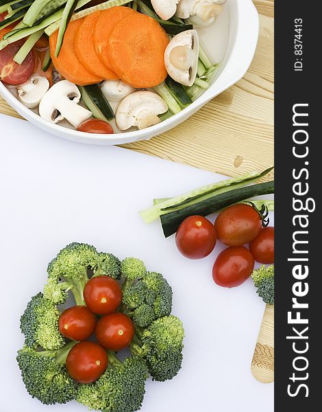 Broccoli And Cherry Tomatoes