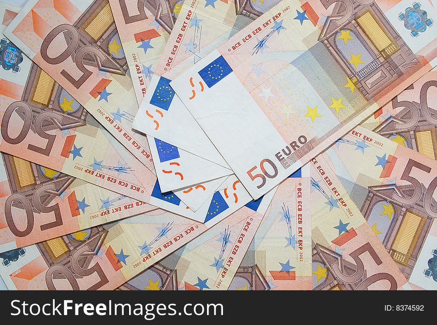 A lot of money (euro bank-notes)
