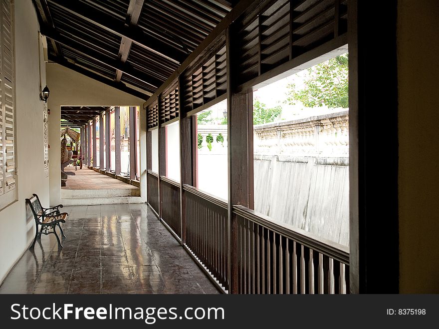 Ancient chinese house interior