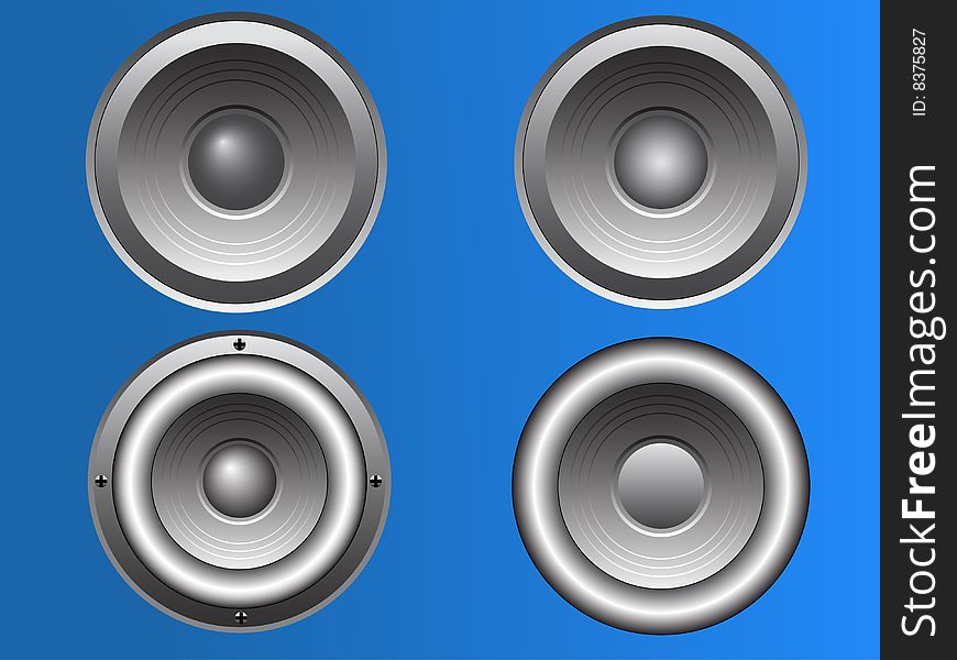 4 Pub and Disco style Loudspeakers in  format. 4 Pub and Disco style Loudspeakers in  format