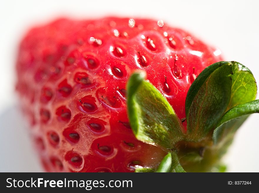 Delicious bright red summer strawberry. Delicious bright red summer strawberry