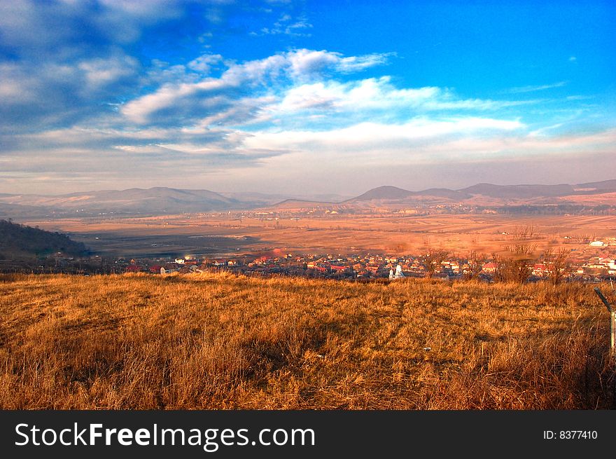 Landscape of spring. Photography was done in the beginning of spring.