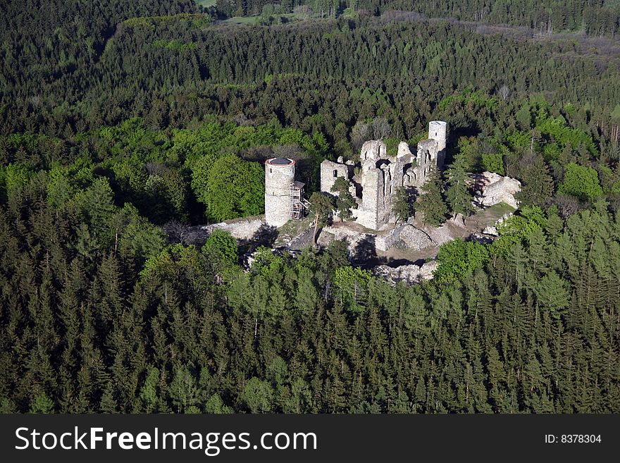 Castle Ruin Helfenburk nearby Strakonice in South Bohemia. Castle Ruin Helfenburk nearby Strakonice in South Bohemia
