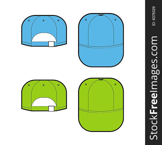 Illustration vector cap for brandbook.