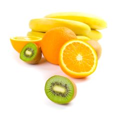 Kiwi, Oranges And Bananas Royalty Free Stock Photography Kiwi, Oranges And Bananas Royalty Free Stock Photography