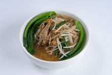 Chicken And Bean Sprout Soup Stock Photography Chicken And Bean Sprout Soup Stock Photography