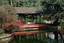 Pixian, China: Pavilion At Wang Cong Ci Park Stock Images Pixian, China: Pavilion At Wang Cong Ci Park Stock Images
