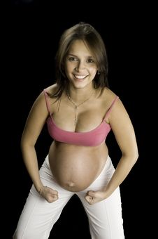 Free Moms Shows Her Strength Stock Images - 8388234