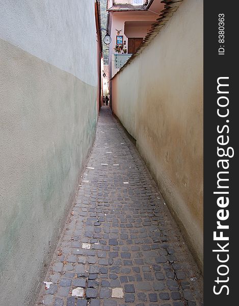 Rope Street in Brasov, Romania, it is supposed to be the oldest street in Europe (15th century) and one of the narrowest - 1.32 meters wide and 83 meters long. It was created as a shortcut for the fire brigade. Rope Street in Brasov, Romania, it is supposed to be the oldest street in Europe (15th century) and one of the narrowest - 1.32 meters wide and 83 meters long. It was created as a shortcut for the fire brigade.