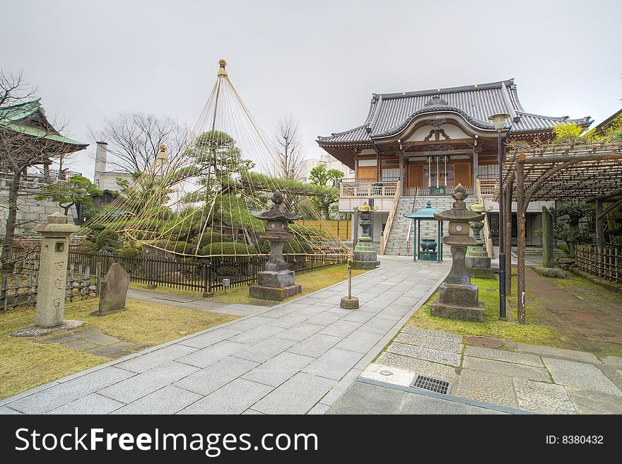 Traditional temple in Tokyo, Japan