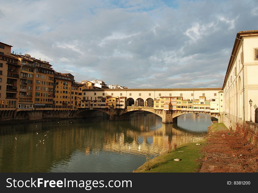 Famous Ponte Vecchio in Florence, Italy. Famous Ponte Vecchio in Florence, Italy