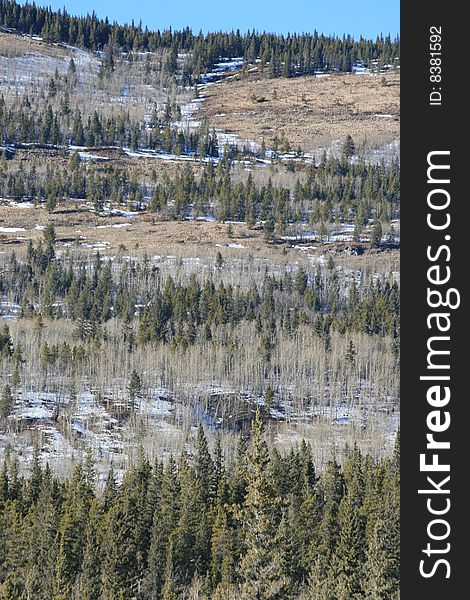 Landscape of rocky mountains, canada