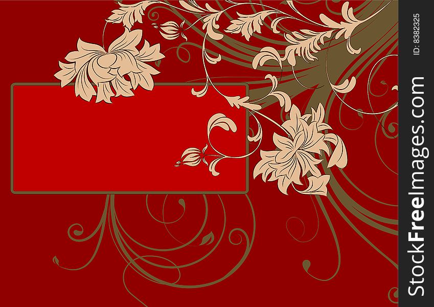 Floral Abstract Banner.