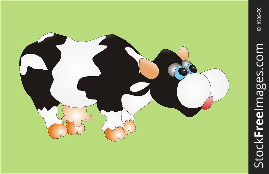 Funny Cow In Vector