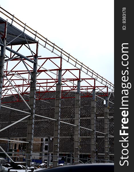 demolising works ,steel construction,roof and wall. demolising works ,steel construction,roof and wall