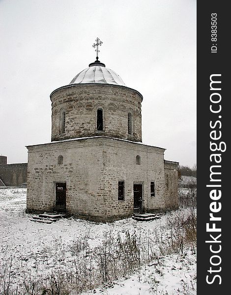 Old Russian Church on the territory of the ancient fortress. Old Russian Church on the territory of the ancient fortress