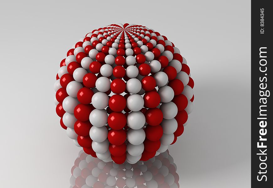Balls Sphere With Meridians