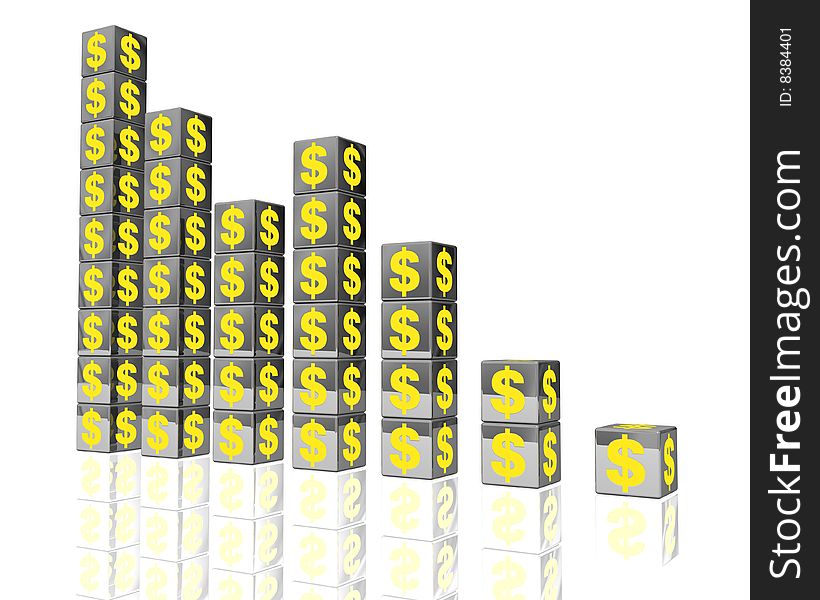 Yellow Dollar Money Chart