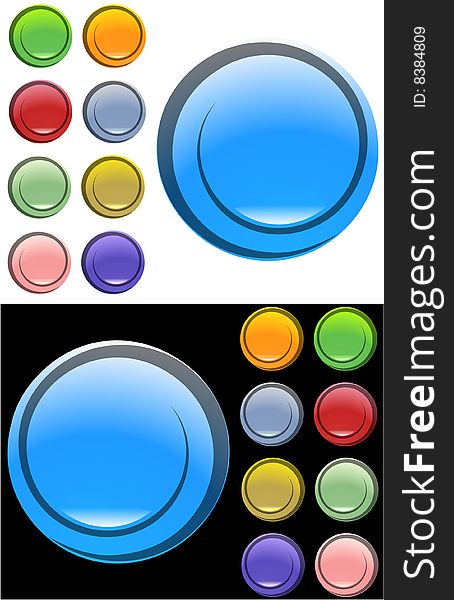 Many fun color web buttons. Many fun color web buttons