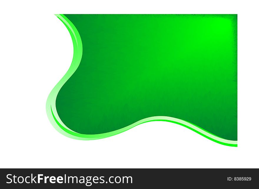 Green abstract background  illustration