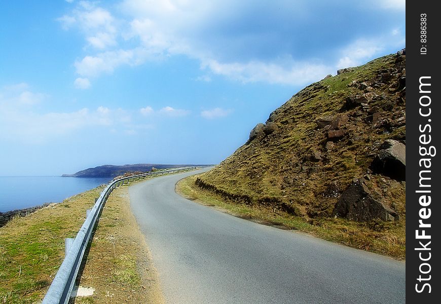 Mountain road, Isle of Skye, Scotland