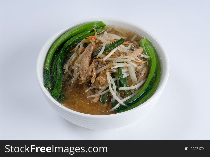 Chicken And Bean Sprout Soup