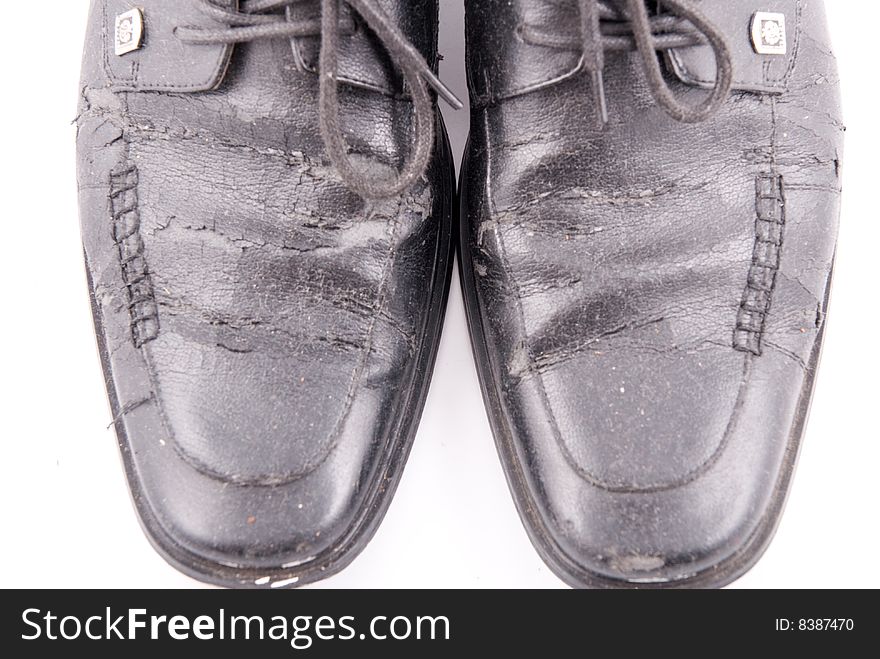 Formal black male leather shoes in pair. Formal black male leather shoes in pair