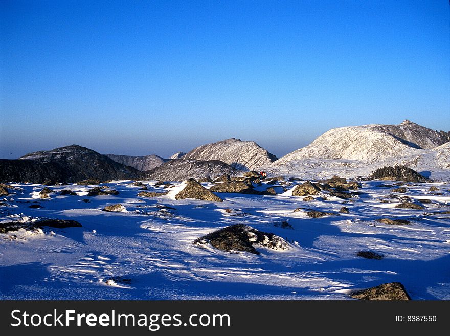 Snow Mountains in winter,Shaanxi,China