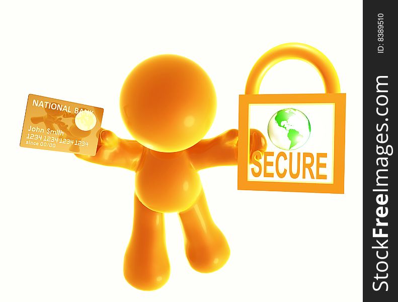 Secure Shopping Icon Symbol