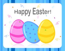 Happy Easter Greeting Card Royalty Free Stock Photos