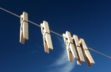 CLOTHES PINS Royalty Free Stock Photos