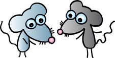 Crazy Little Mouses Stock Photography
