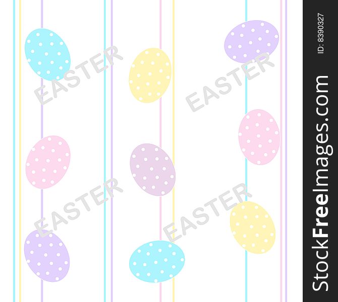 Cute colorful easter eggs on stripped background. Easter eggs seamless pattern. Cute colorful easter eggs on stripped background. Easter eggs seamless pattern