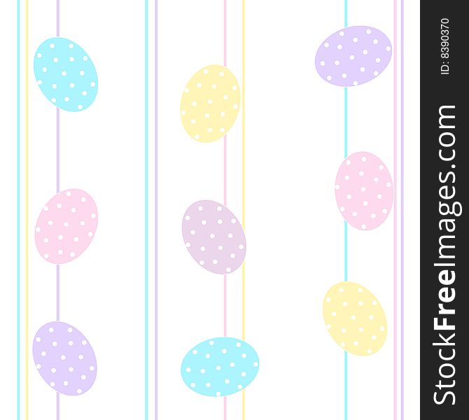 Easter eggs background / Seamless pattern