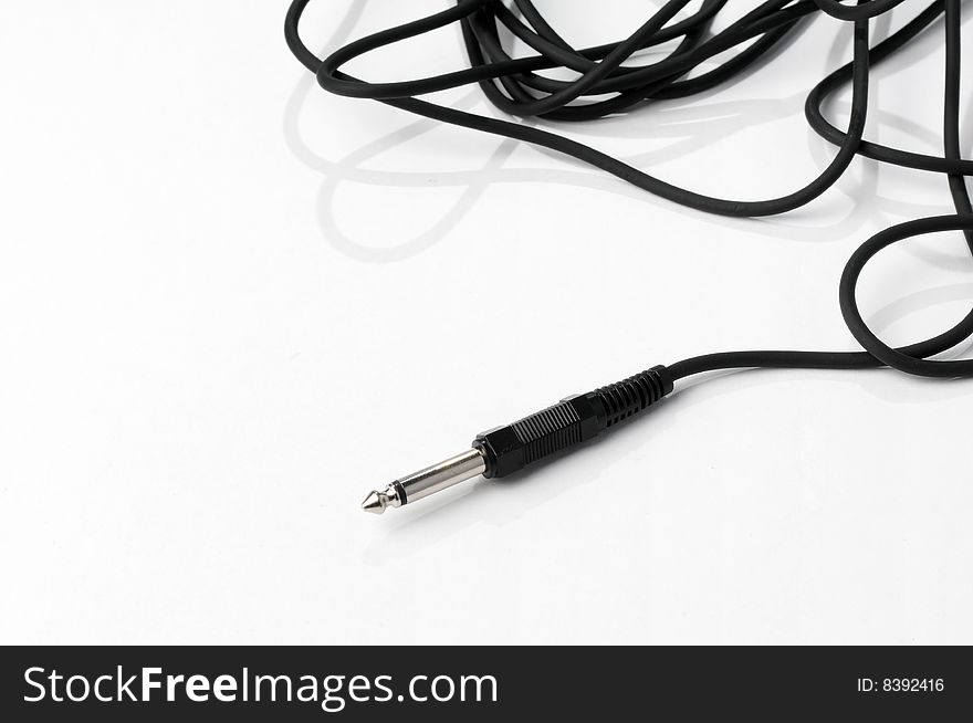 Cable isolate on white background