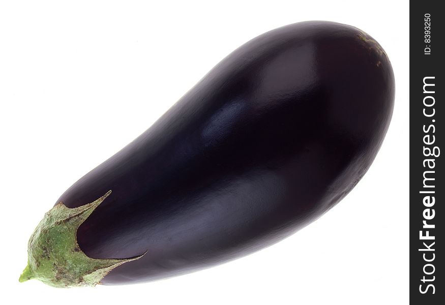 Eggplant on a white background