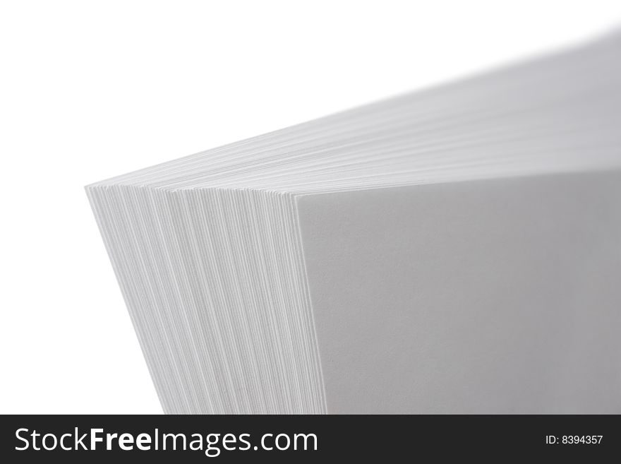 Note paper isolated on white background