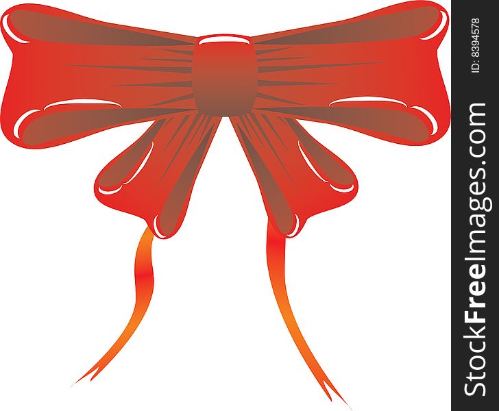 Stylized Red Bow