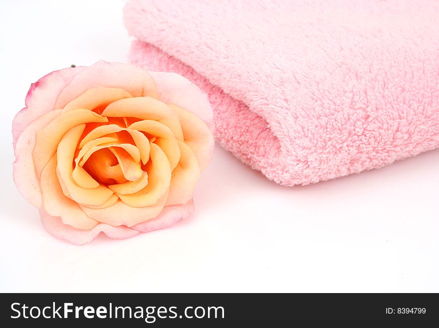 Towel And Flower