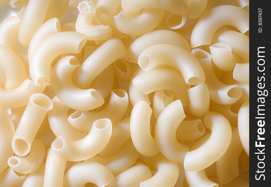 Macro background from dry pasta