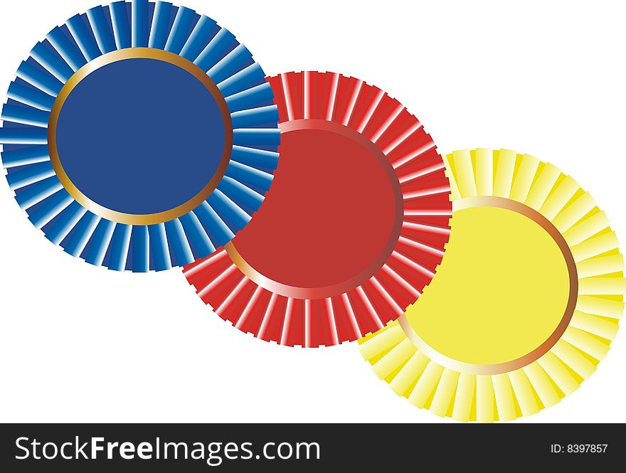 Ribbons Dog Show Vector