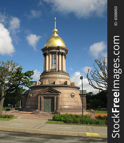 Orthodox chapel in St.Petersburg