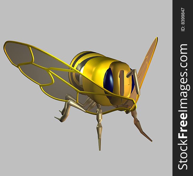 Bee 3D Model For Working Out
