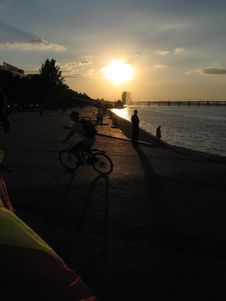 Sunset On The Bay Royalty Free Stock Photography