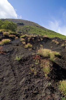 Vesuvius Volcano Crater Royalty Free Stock Photography Vesuvius Volcano Crater Royalty Free Stock Photography