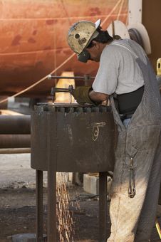 Steel Work At Shipyard Stock Image Steel Work At Shipyard Stock Image