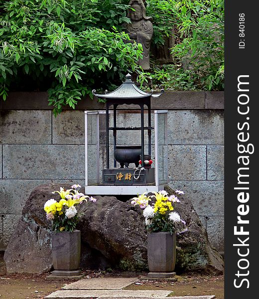 Little altar at a park in Tokyo